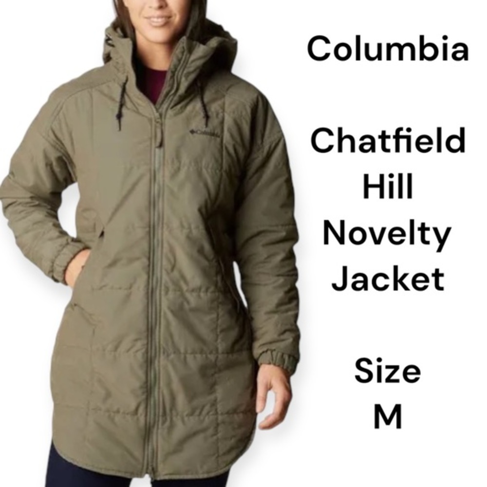 COLUMBIA CHATFIELD HILL NOVELTY JACKET - WOMEN'S size M Stone green - Picture 1 of 12